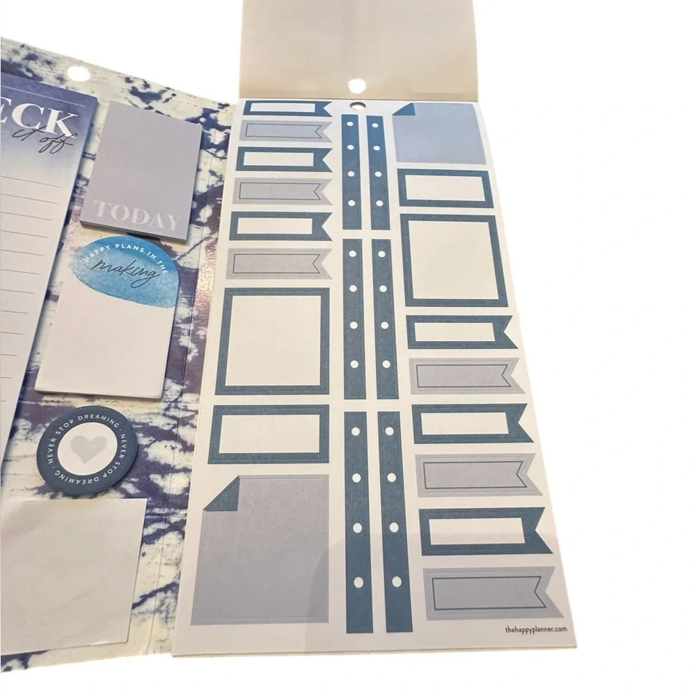 The Happy Planner Dream Big Blue Tones Accessory Book